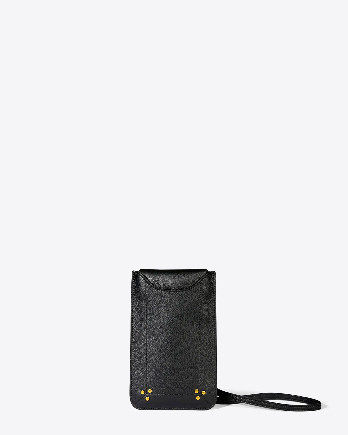  Etui mobile en cuir de veau noir brass Jérôme Dreyfuss.