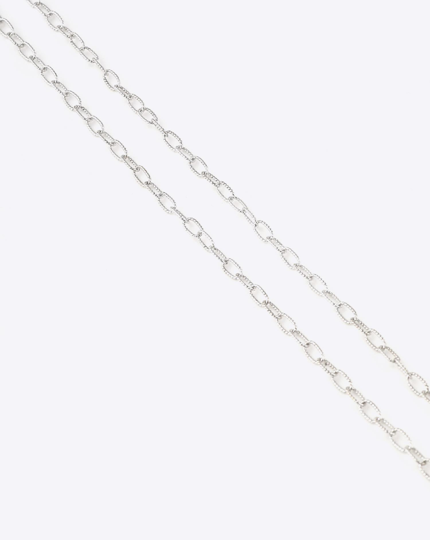 De Jaegher Chaine Argent Maille Torsadée 55 cm