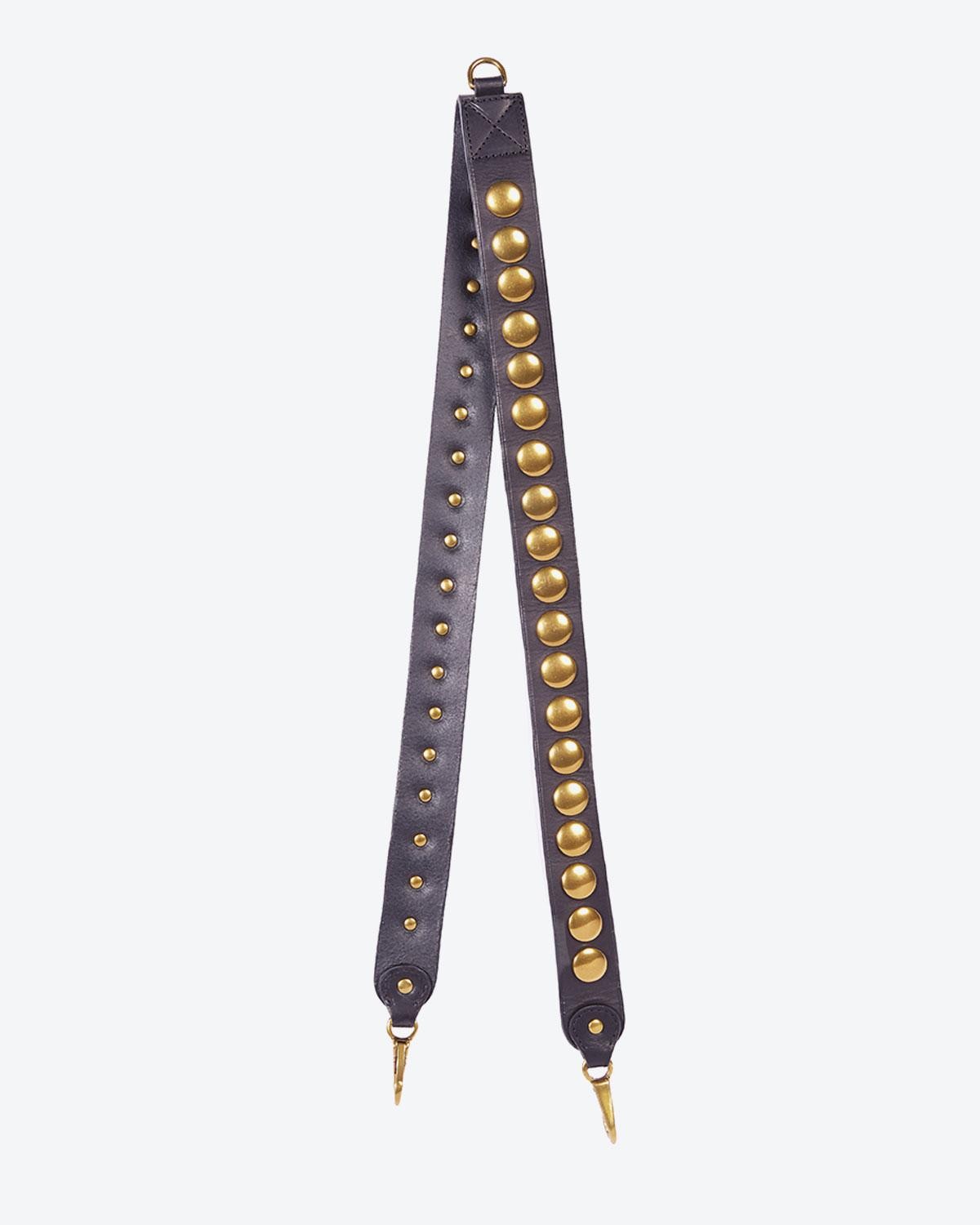 Jérôme Dreyfuss Accessoires Pré-Collection Bandoulière Festival - Cowskin Noir Brass  