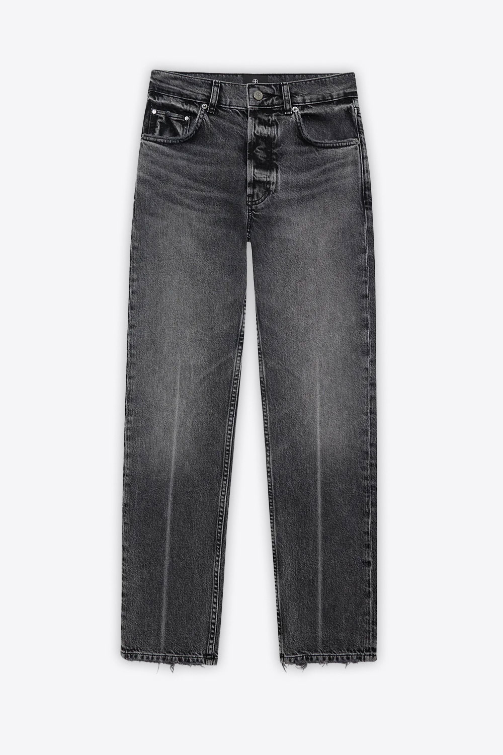 Jean Kate Anine Bing en coton gris. Vue face. 