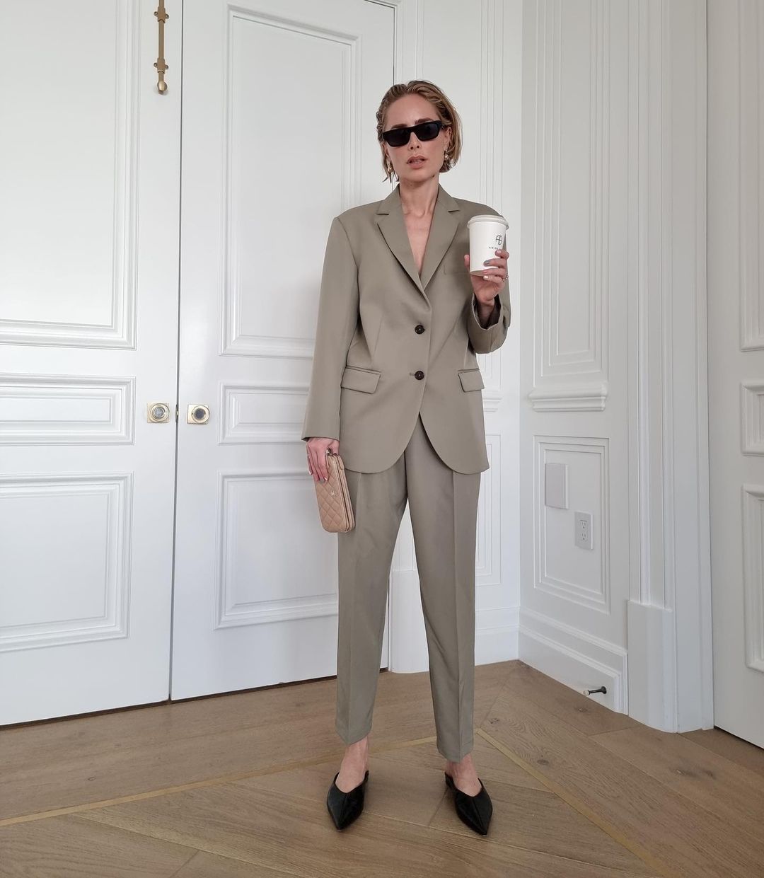 Image du produit Anine Bing Blazer Quinn – Green Khaki - 2