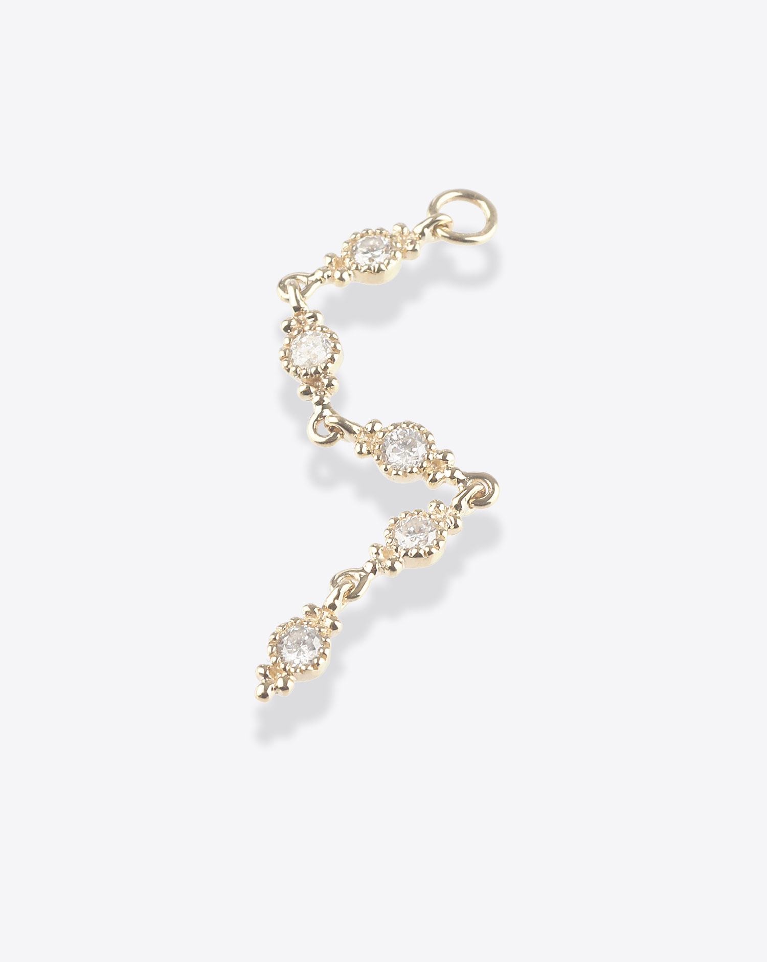 Charm Sunny Bubbles en or jaune et diamants blancs Vanessa De Jaegher . 