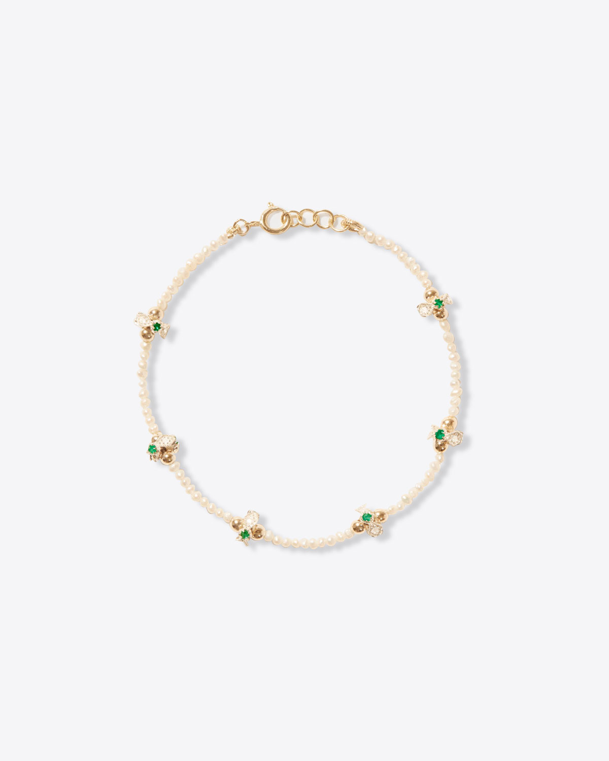 Bracelet Chelsea n°1 Diamants Émeraudes Pascale Monvoisin
