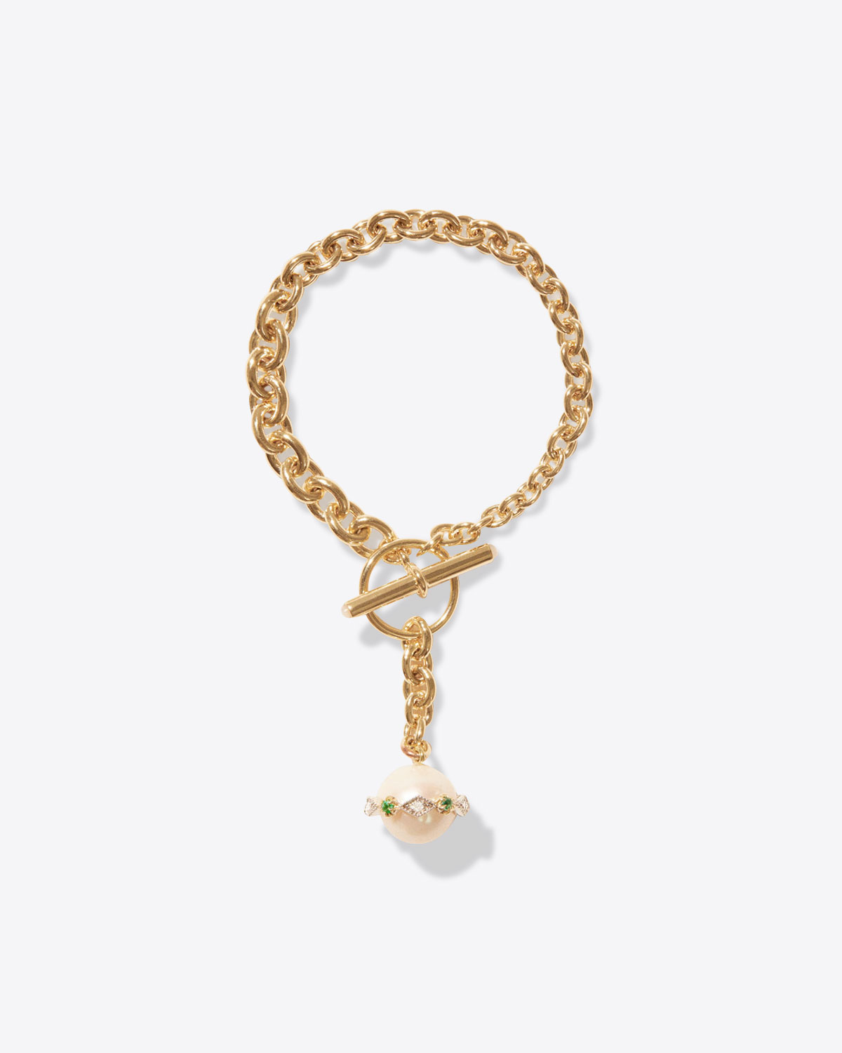 Bracelet Pascale Monvoisin Chelsea n°4 Diamants Émeraudes