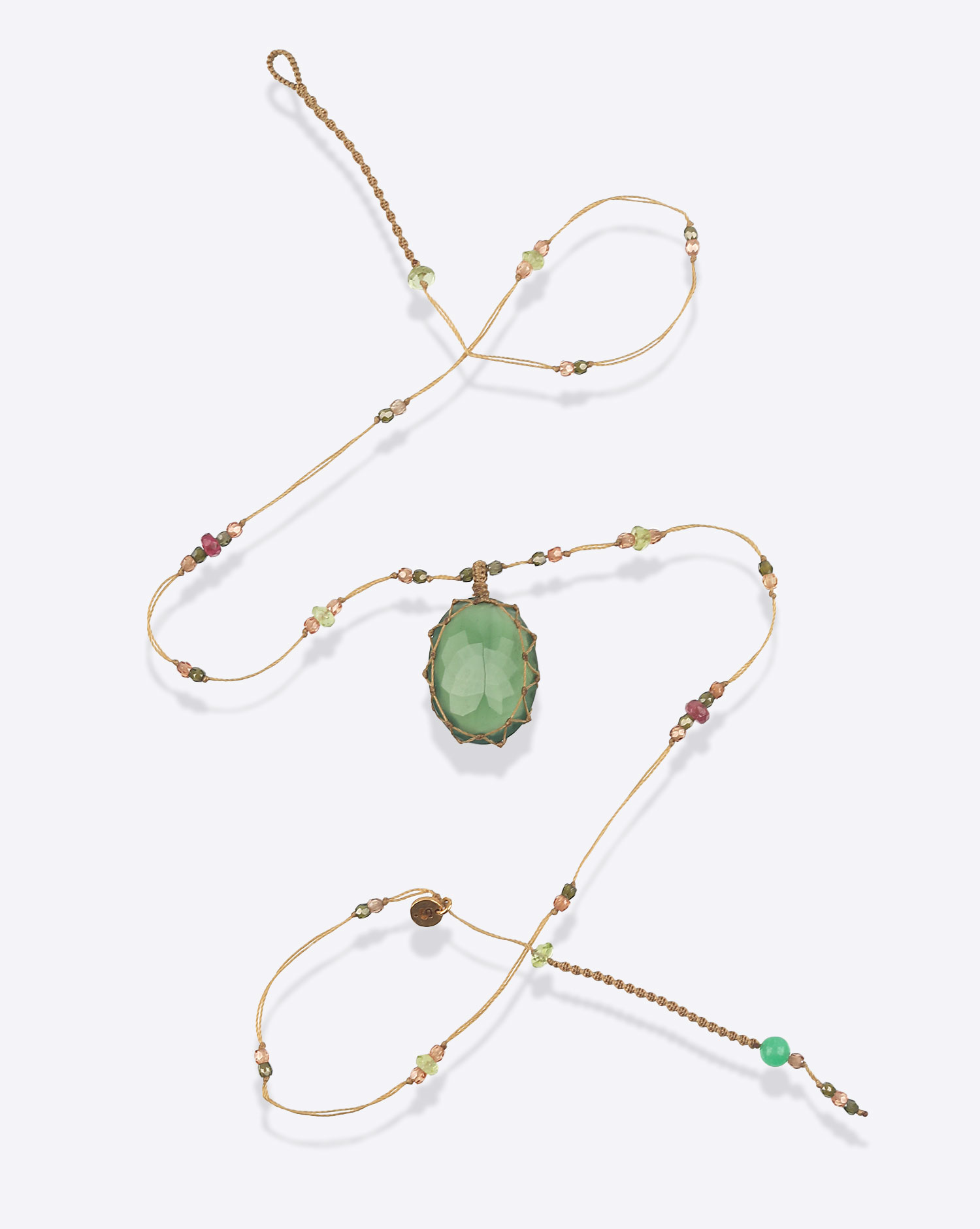 Sharing Collier Court Tibétain V Serpentine
