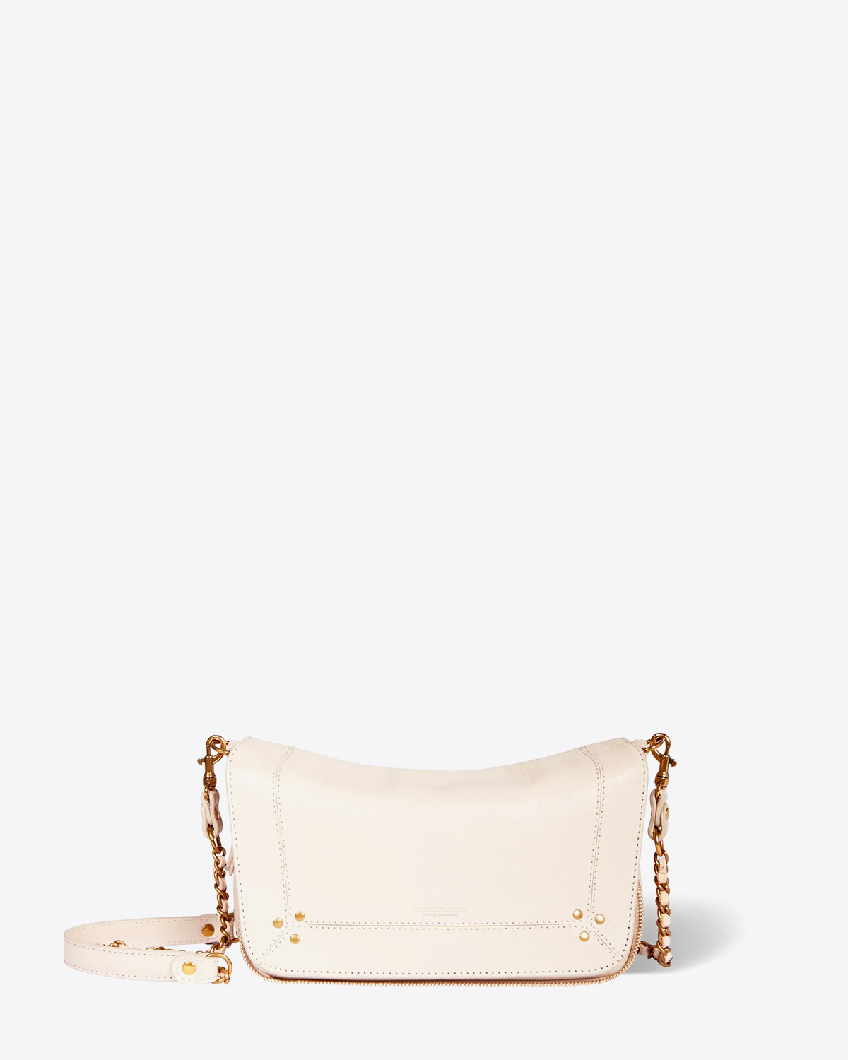 Jérôme Dreyfuss Sac Bobi S Chèvre Ecru Grainé. Sac bandoulière, porté à l'épaule ou en croisé.