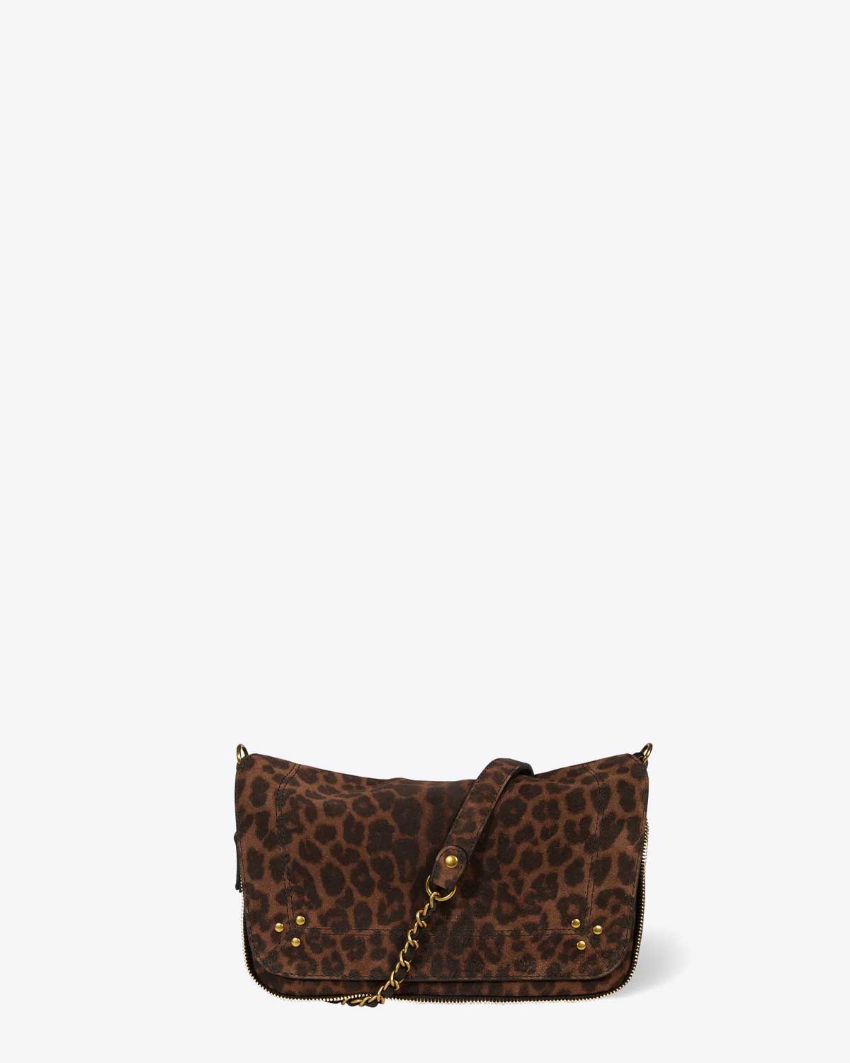 Jérôme Dreyfuss Sac Bobi S en cuir imprimé léopard  
