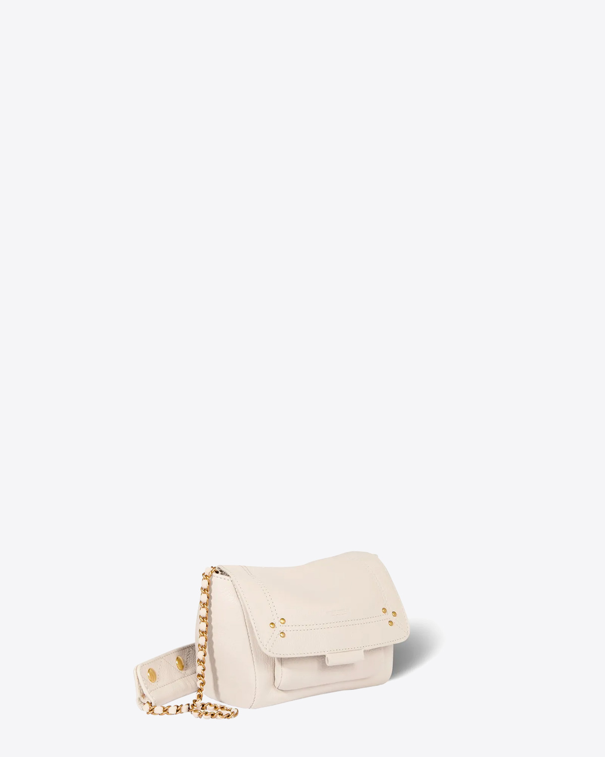 Jérôme Dreyfuss Sac Lulu S Chèvre Ecru Grainé 