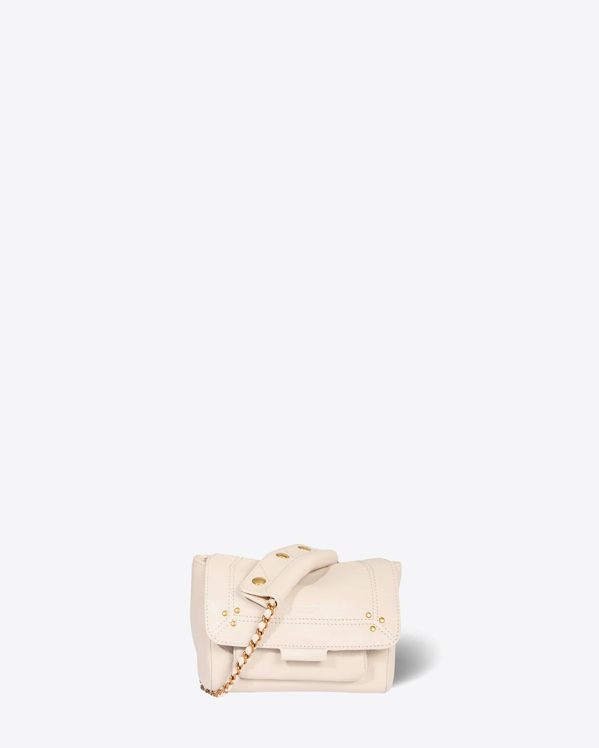 Jérôme Dreyfuss Sac Lulu S Chèvre Ecru Grainé 