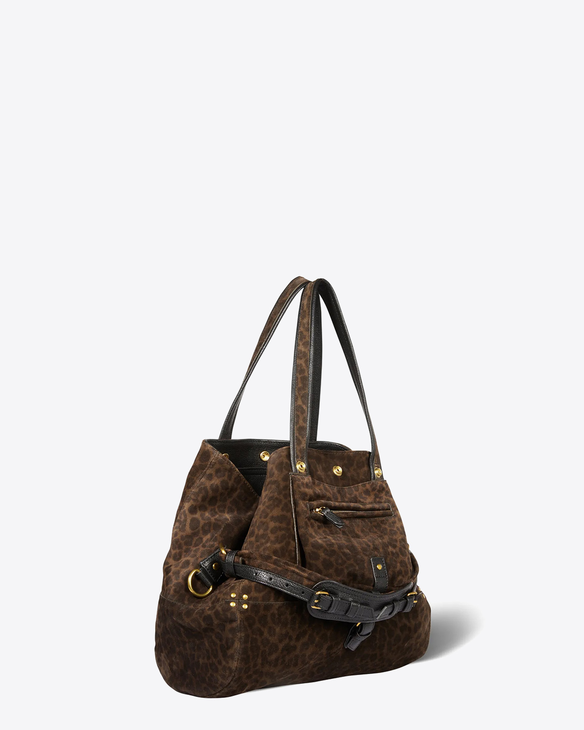 Image du produit Jérôme Dreyfuss Sac Billy M – Cuir Suédé Léopard Kaki - 2