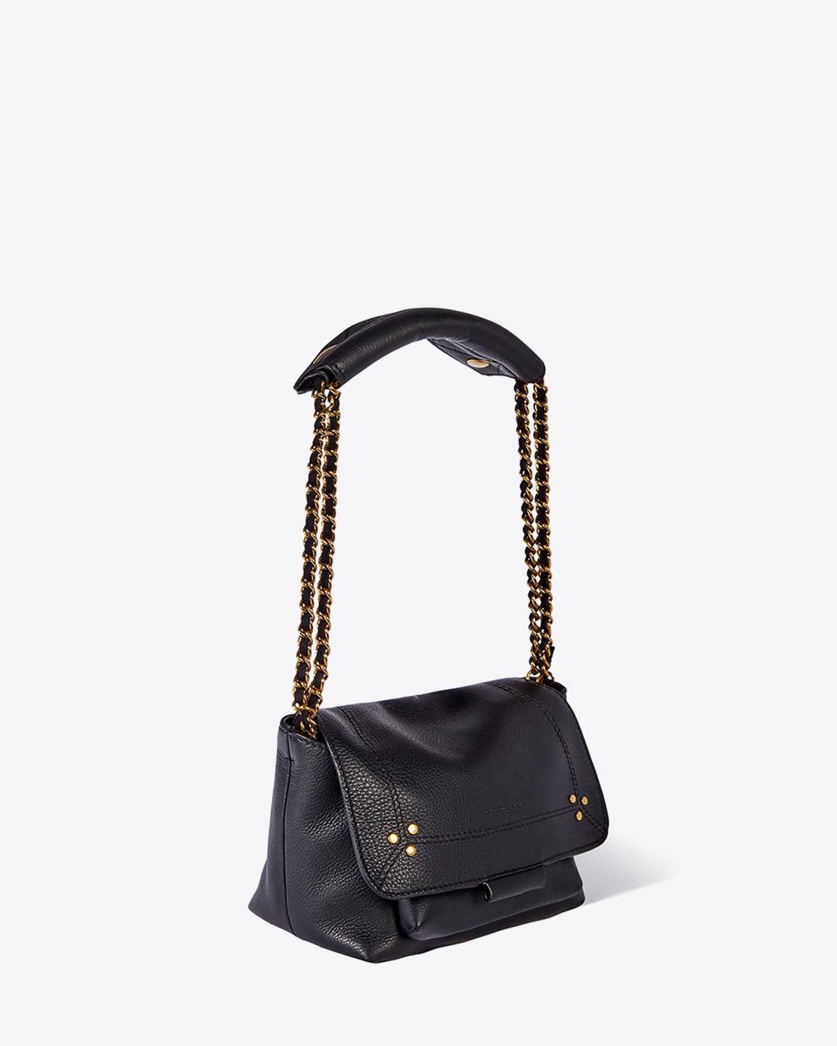 Image du produit Jérôme Dreyfuss Sac Lulu S – Cuir Veau Noir Brass - 2