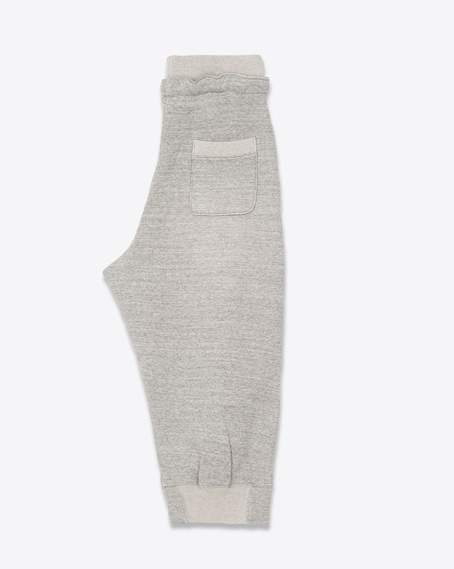 Pantalon Jogging Deconstructed R13 en coton gris. Vue profil. 