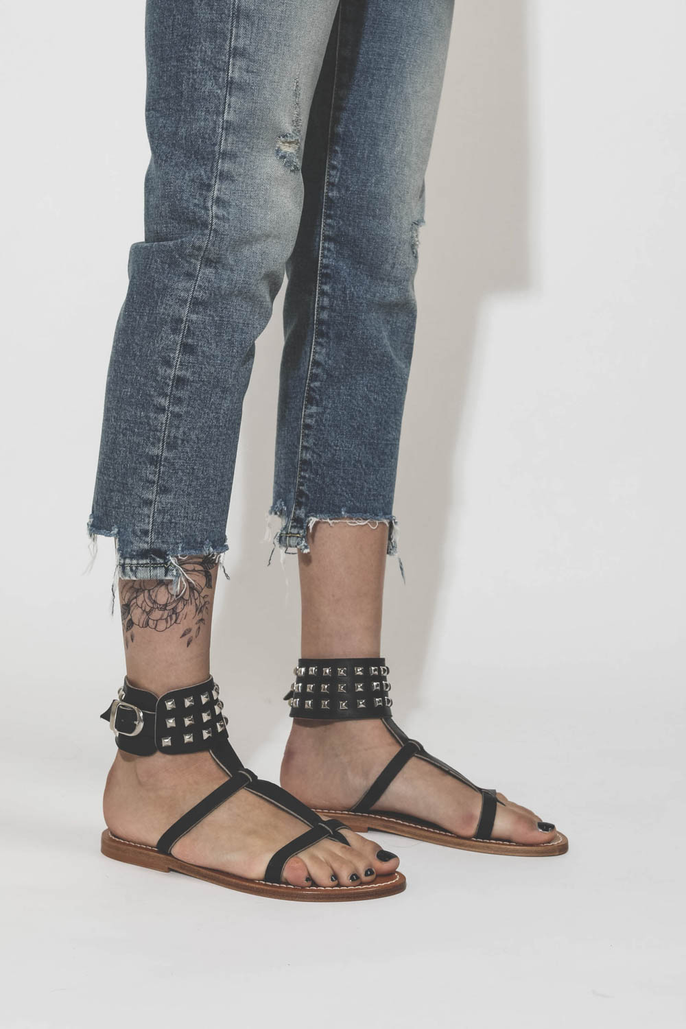 Image du produit K.Jacques Sandales Forban – Pul Noir Bcl Argent - 5