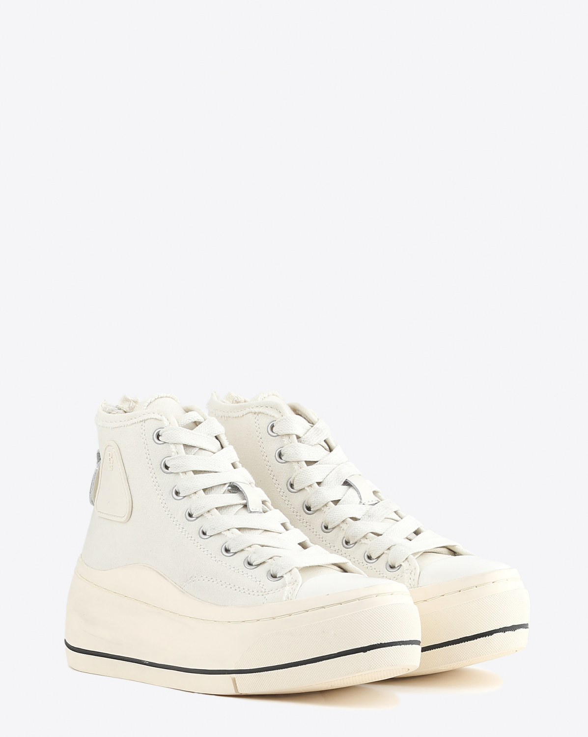 Baskets compensées Kurt High top sneakers white r13.  Face.