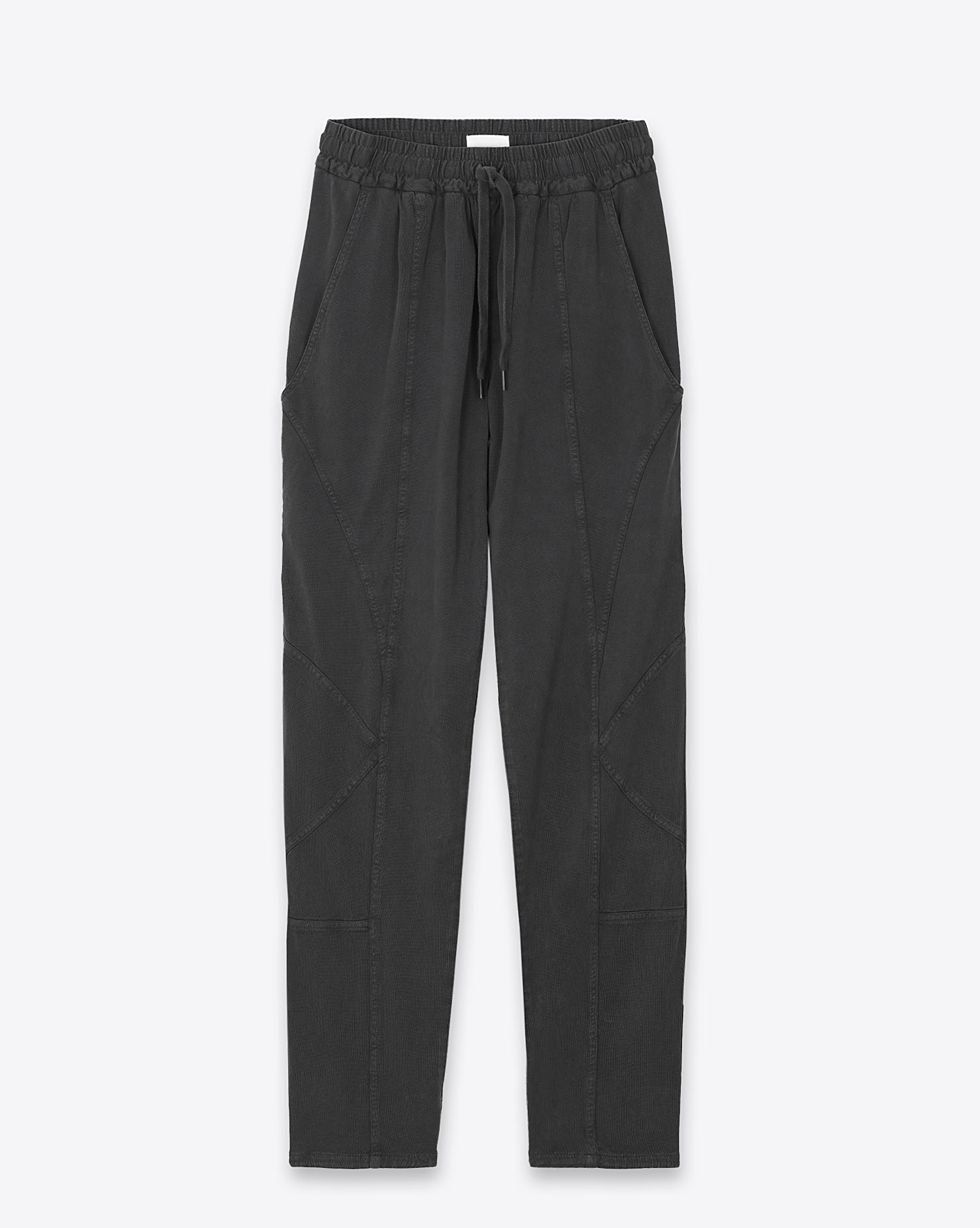 Pantalon Regina Isabel Marant Etoile en corton noir. Vue face. 