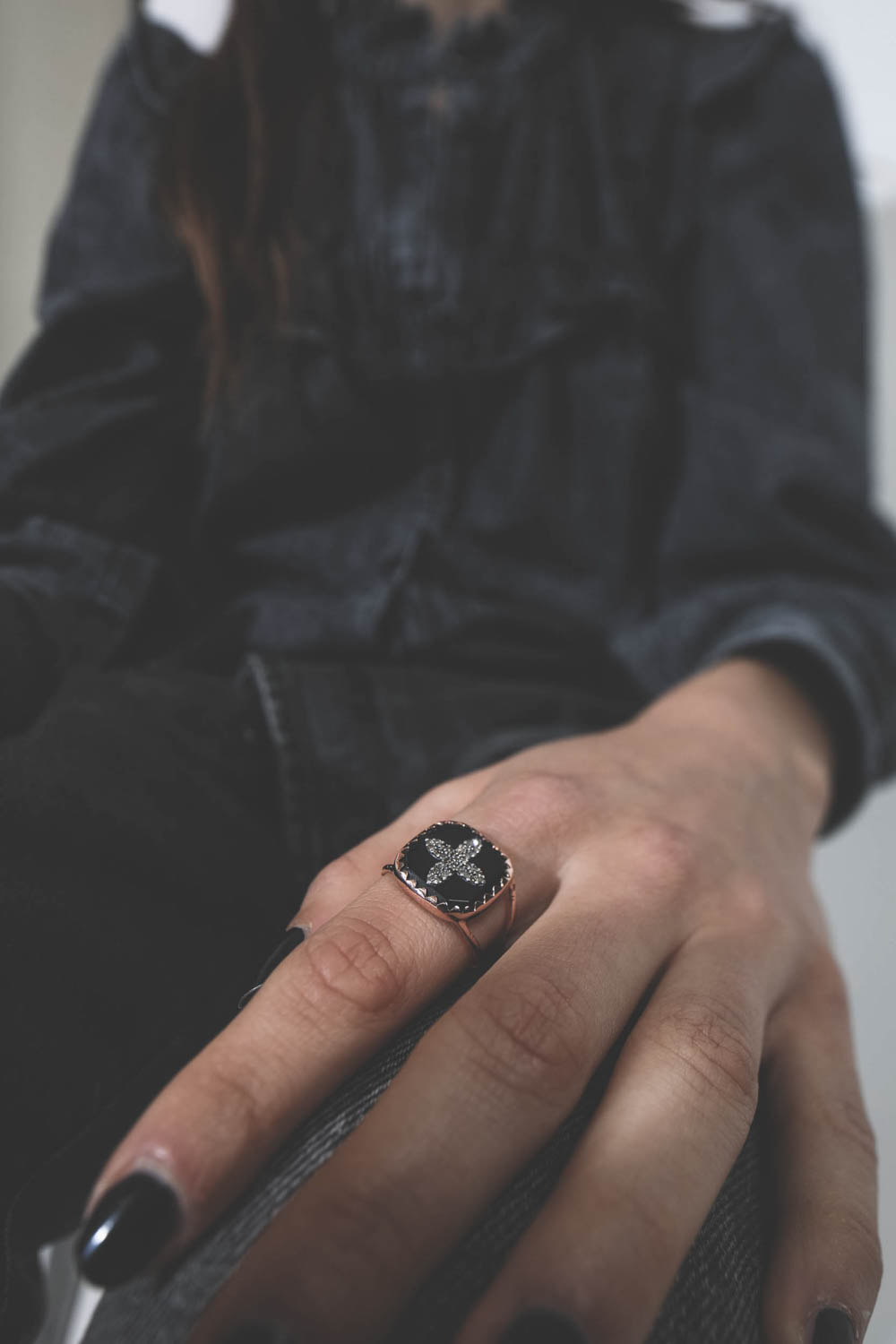 Image du produit Pascale Monvoisin Bague Bowie N°2 – Noir Diamant - 3