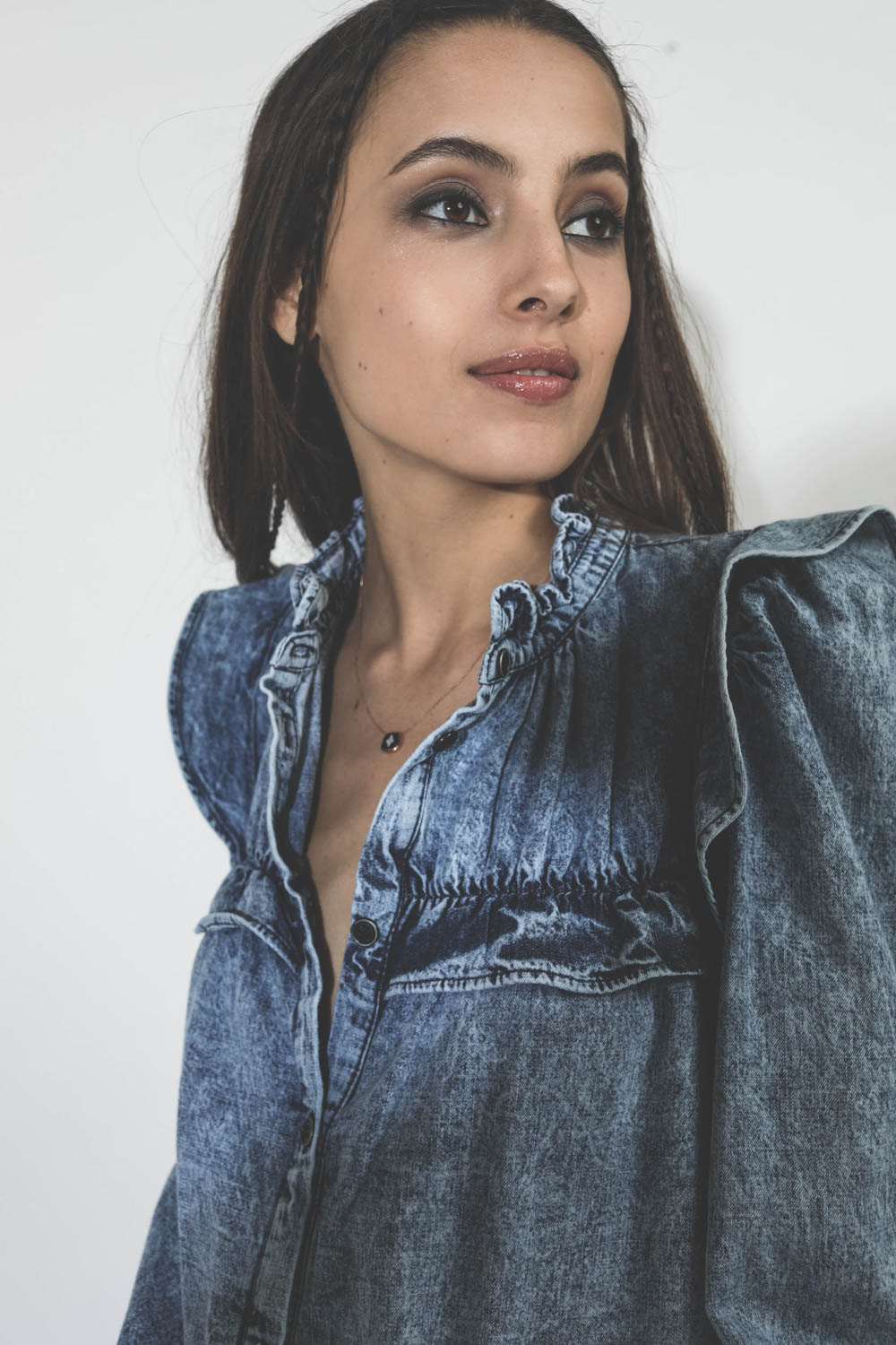 Collier  en or pierre noire avec diamants Pierrot N°2 Pascale Monvoisin. 