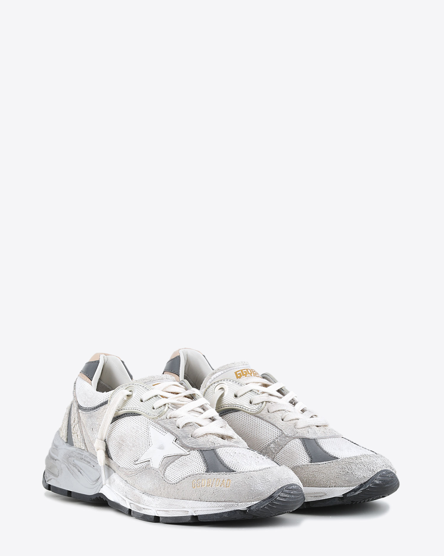 Sneakers Golden Goose Running Dad grise. Face.