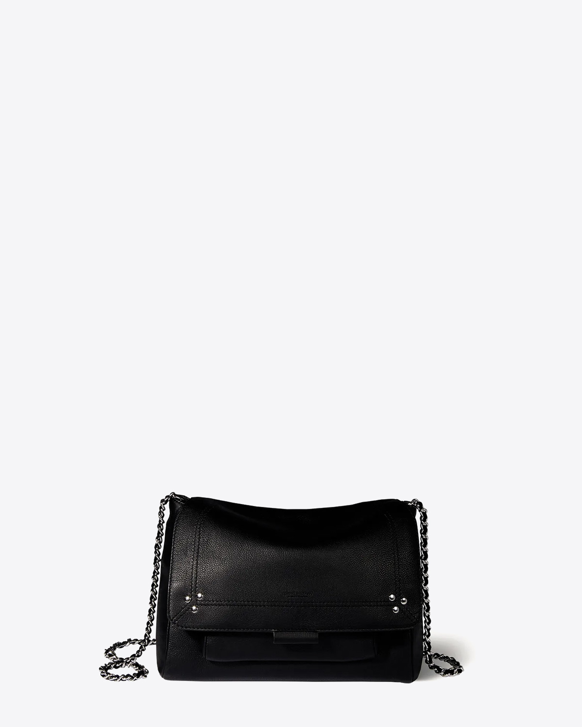 Image du produit Jérôme Dreyfuss Sac Lulu M – Cuir Veau Noir Silver - 4