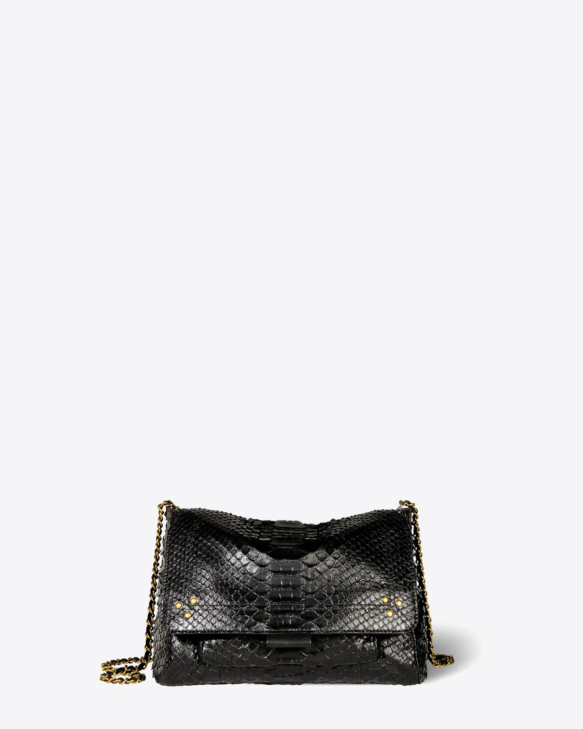 Image du produit Jérôme Dreyfuss Sac Lulu M – Cuir Python Noir - 5