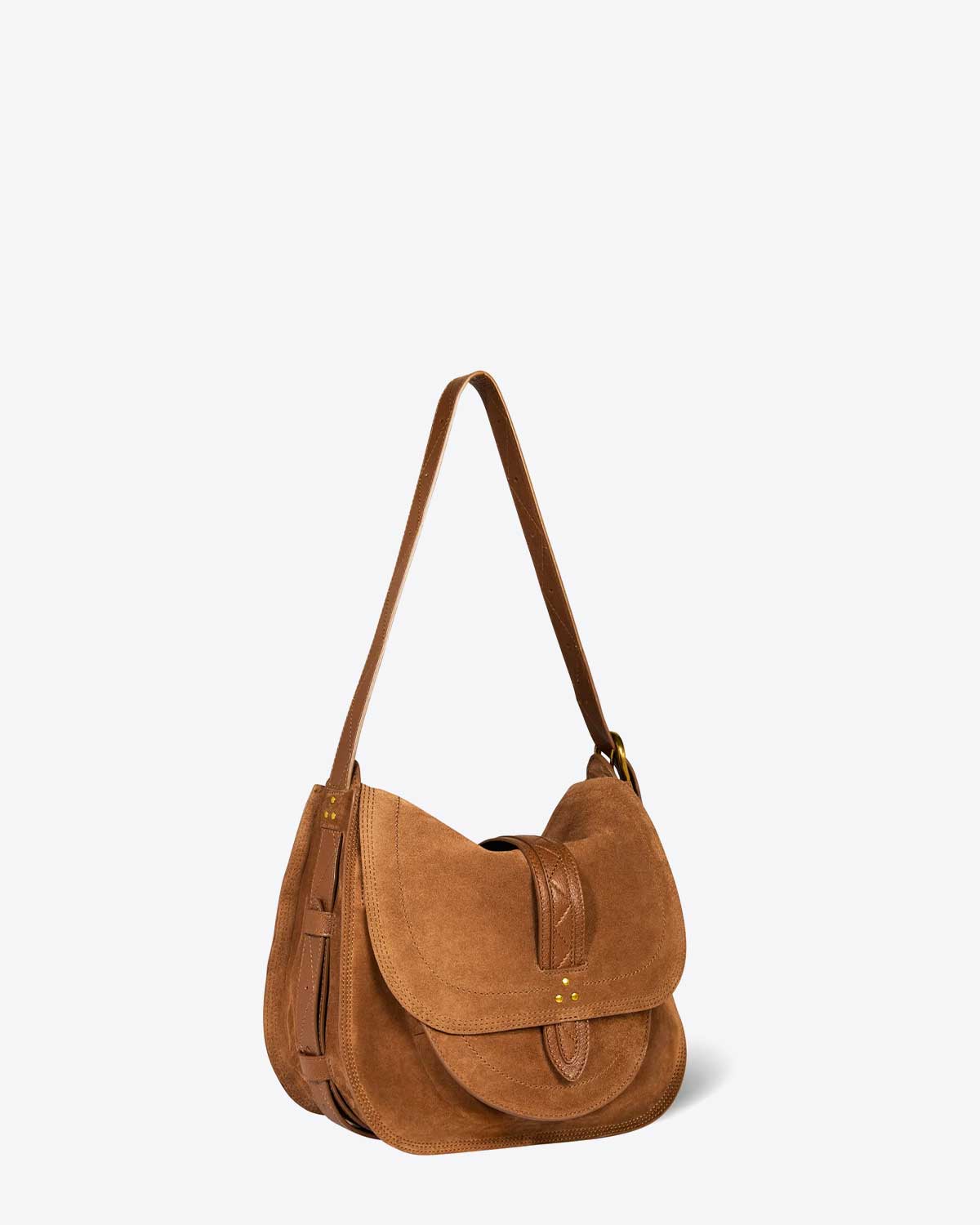 Sac Mario en cuir tabac Jérôme Dreyfuss