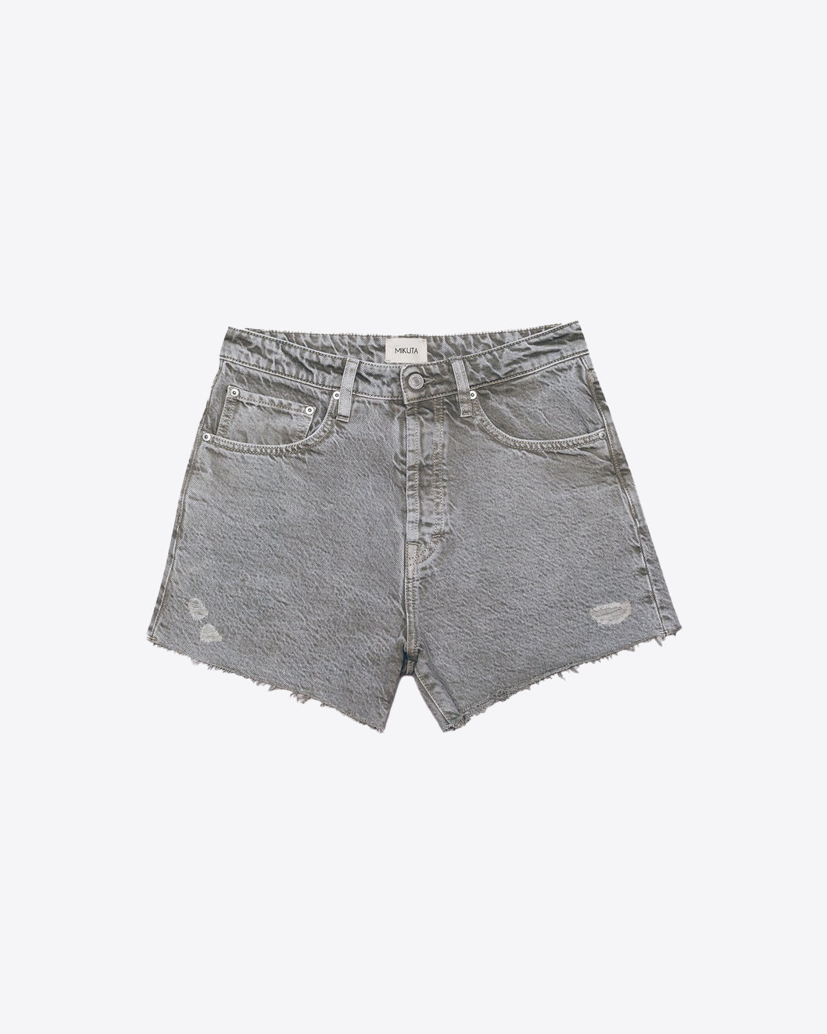Mikuta Short Jean Khaki Délavé