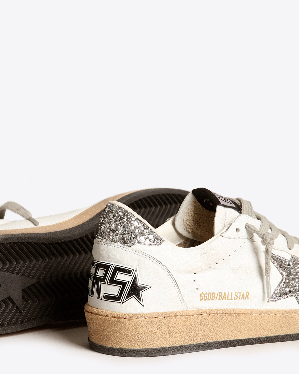 Golden Goose Femme Sneakers Ball Star White Silver 11325 