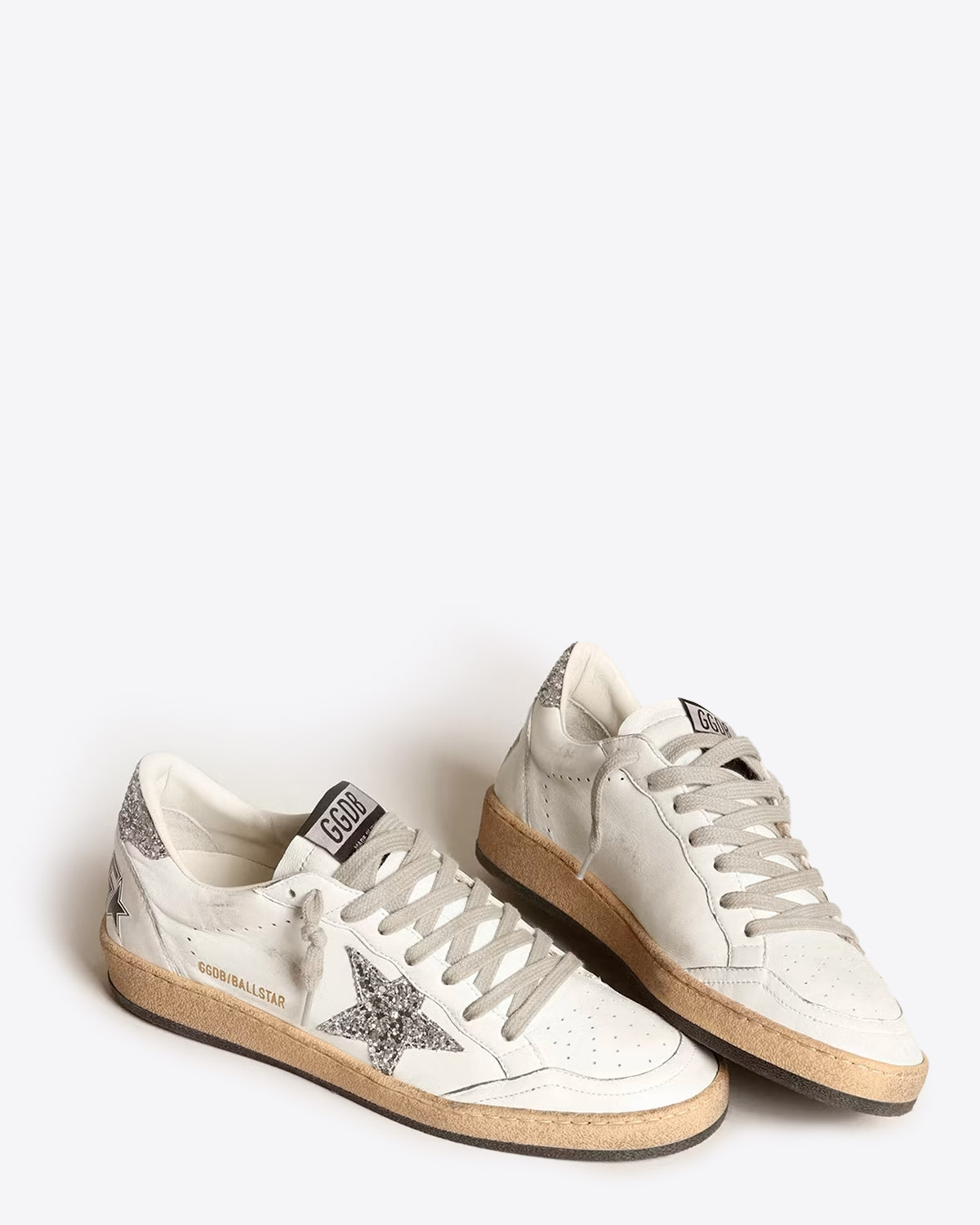 Golden Goose Femme Sneakers Ball Star White Silver 11325 